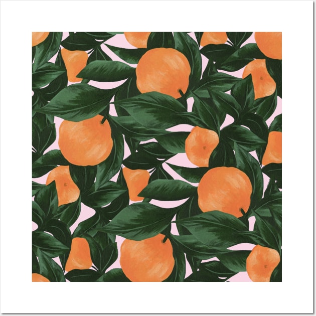 Orange Garden Wall Art by Vintage Dream